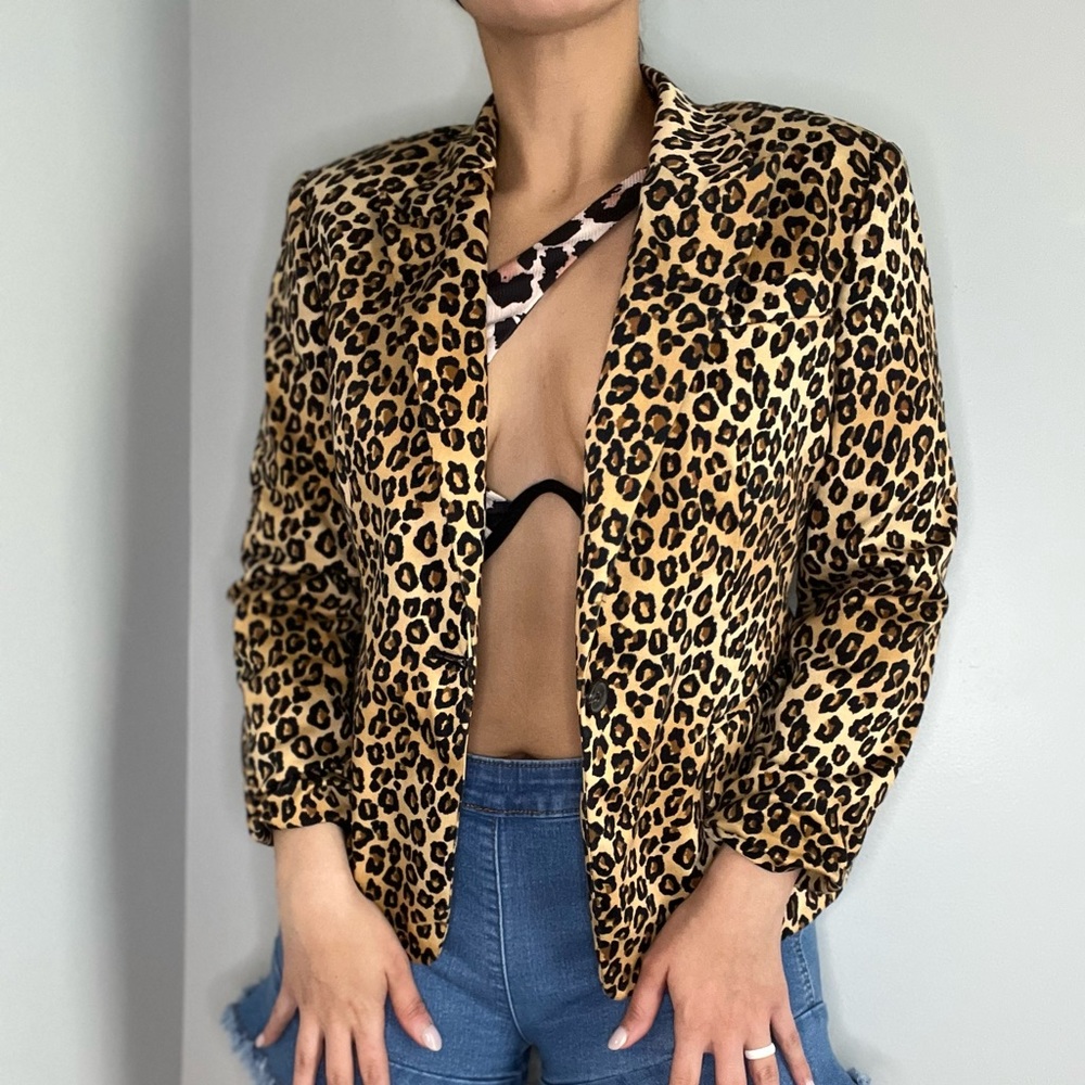 Michael kors leopard blazer!